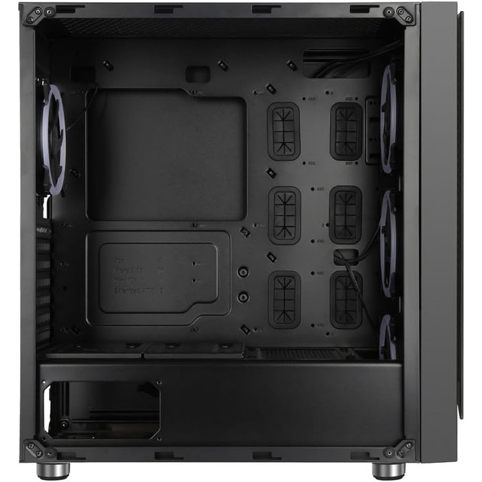 Корпус для ПК TALIUS Valkyria Midi ATX, чорний, ігровий, 0,6 мм