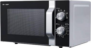 Мікрохвильова піч Sharp R204SA, 20 л, 6 режимів, механічне керування, для розморожування, приготування та підігріву