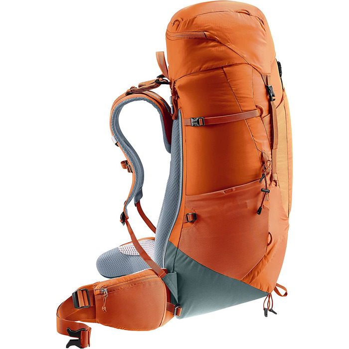 Туристичний рюкзак Deuter Aircontact Lite 50+10 л, chestnut-teal, легкий, для трекінгу
