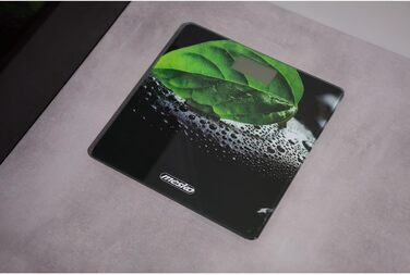 Електронна вага для ванної Mesko MS8149, скляна платформа, LCD-дисплей, до 150 кг, автоматичне вимкнення, висока точність