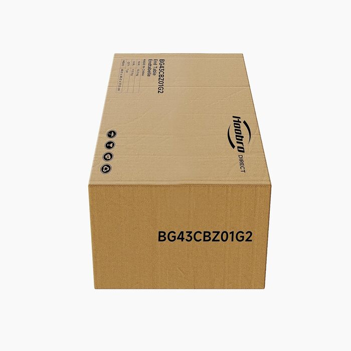 Тумба приліжкова HOOBRO з USB-зарядкою, 2 шухляди, 40x40x61 см, сучасна, для спальні та вітальні, сіро-чорна