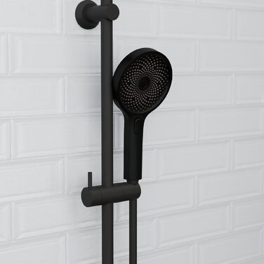 Душова лійка SCHÜTTE SAMOA RAIN, 3 режими, 300 форсунок, антикальк, чорна, індустріальний стиль