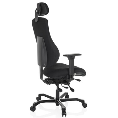 Офісне крісло / Крісло керівника 24 ГОДИНИ BASIC Тканина чорна hjh OFFICE