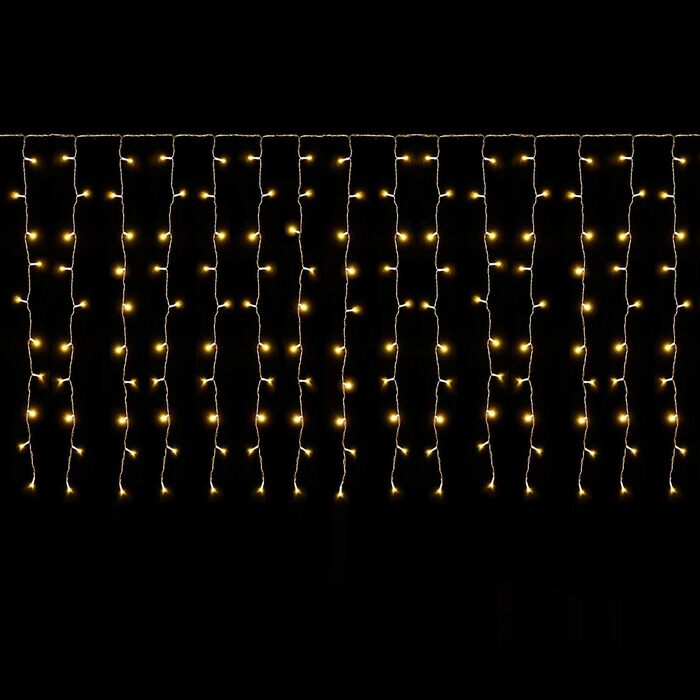 Світлодіодна гірлянда-завіса SALCAR Eisregen 3м x 1м, 150 LED, теплий білий колір, для вікон та балкона