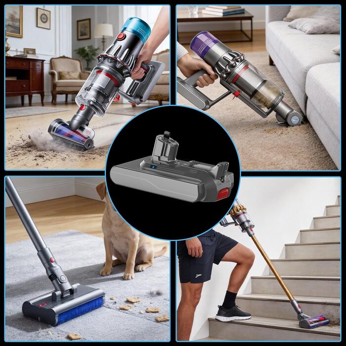 Акумулятор для пилососа Dyson V11 Absolute/Animal/Motorhead/Fluffy (В11) + 5 фільтрів та 2 гвинти