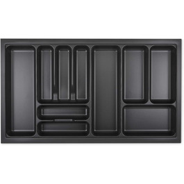 Вкладиш для столових приборів Orga-Box VIII 811x480 мм, лавово-сірий з перловою текстурою для шаф 900 мм, Häcker Küchen