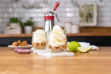 Сифон для збивання вершків iSi Gourmet Whip Plus 500 мл з нержавіючої сталі, для вершків, соусів, супів, еспум і десертів, сумісний з капсулами iSi