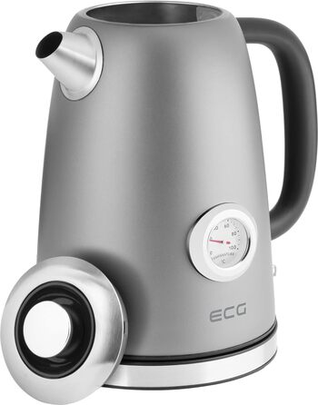 Електрочайник ECG RK 1700 Magnifica антрацит, 1,7 л, 1850–2200 Вт