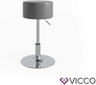 Табурет Vicco Design сірий 33x67 см для туалетного столика