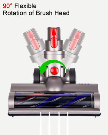 Насадка-щітка для пилососа Dyson V7/V8/V10/V11/V15, електрична турбощітка з роликовою щіткою, аксесуари для підлоги, 2 шт.