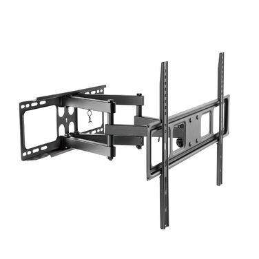 Настінний кронштейн для ТБ та монітора PureMounts, нахильний та поворотний, VESA 100x100 мм, до 20 кг, для діагоналі 32-70 дюймів, чорний