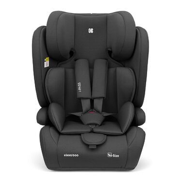Автокрісло KikkaBoo i-PASS 9-36 кг, i-Size, 76-150 см, Чорне - для дітей від 1 року до 12 років