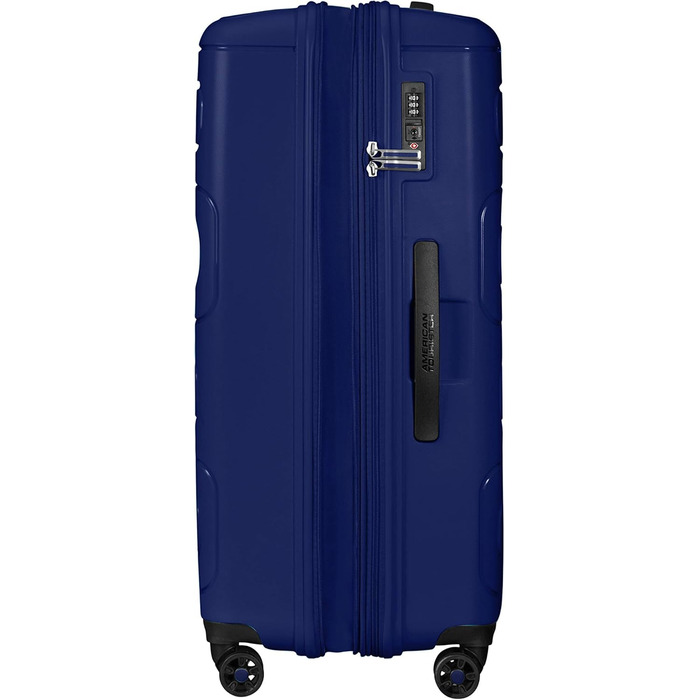 Валіза American Tourister Sunside Spinner L, розширювана, 77 см, 106/118 л, синя (Dark Navy)