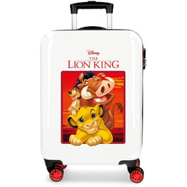 Дитяча валіза Disney Король Лев, червона, 37x55x20 см, 34 л, ABS, 4 подвійні колеса, кодовий замок, ручна поклажа