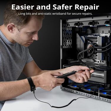 Електричний набір міні-викруток JOREST 155 в 1 для точного ремонту (Macbook, Laptop, PC, iPhone, PS5, Xbox, Switch, годинників та окулярів)