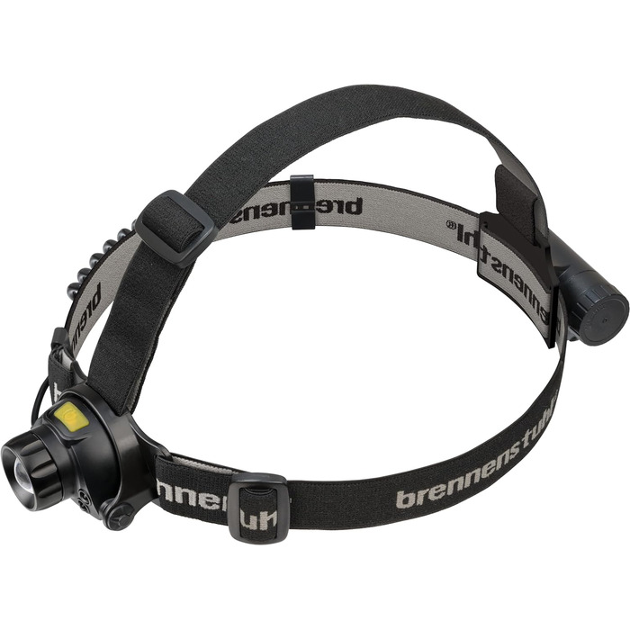 Налобний ліхтар Brennenstuhl LuxPremium LED з сенсором, акумуляторний, 400 люмен, USB, з червоним світлом, OSRAM, до 50 годин роботи, IP44, для вулиці