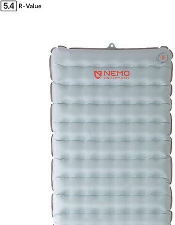 Ультралегкий ізольований всесезонний кемпінговий килимок NEMO Tensor LW Long Wide (193 x 63,5 см), Spicy Orange