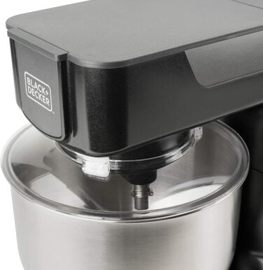 Кухонний міксер BLACK+DECKER BXKM1000E, 1000 Вт, 5,2 л, 8 швидкостей, турборежим, нержавіюча чаша, червоний