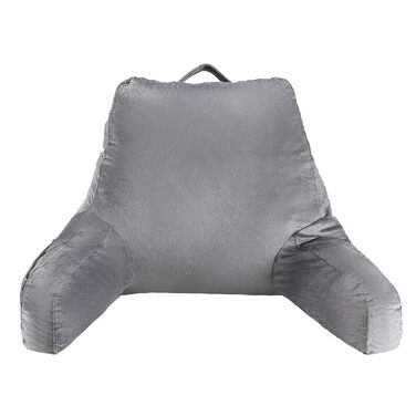 Крісло-мішок VEVOR з memory foam, з кишенями та чохлом з велюру, сіре - для читання, перегляду телевізора та ігор