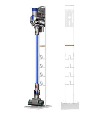 Стійка-тримач для пилососа Dyson Gen5, V15, V12, V11, V10, V8, V7, V6 – універсальний підлоговий тримач, білий березовий
