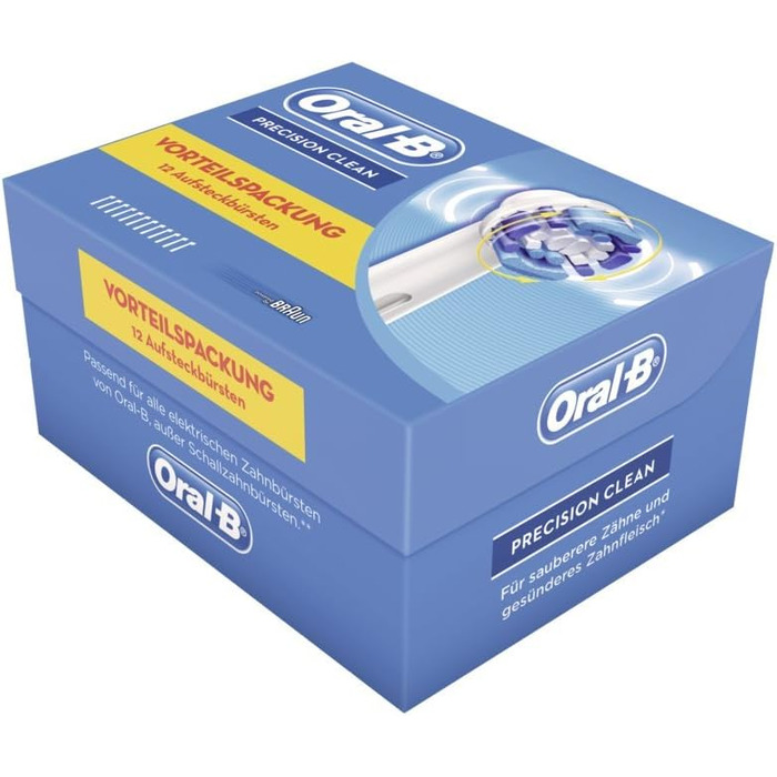 Смінні насадки для електричної зубної щітки Oral-B 3D, білі, 12 шт.