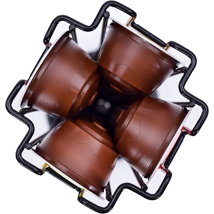 Обертова підставка для капсул SYSYLY на 32 капсули Dolce Gusto, чорна, із нековзною основою