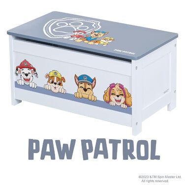 Дерев'яний візок-ходунки Roba Bully Paw Patrol для дітей, ігровий ляльковий візочок, навчальна іграшка для дівчаток і хлопчиків від 12 місяців