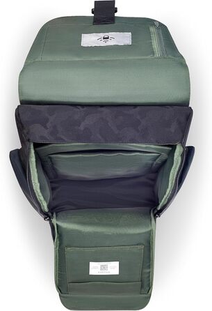 Рюкзак DELSEY PARIS SECURFLAP м'який 21 л, 45x31x14 см, армійський зелений
