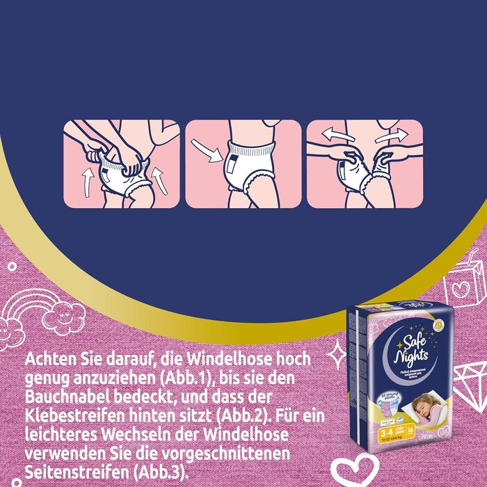 Нічні підгузки-трусики Babylino Safe Nights для хлопчиків, 8-13 років (30-48 кг), 84 шт.