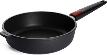 Сковорода Woll Nowo Titanium 26 см, високі борти, антипригарна, знімна ручка, для газових, електричних, галогенових плит, не для індукції