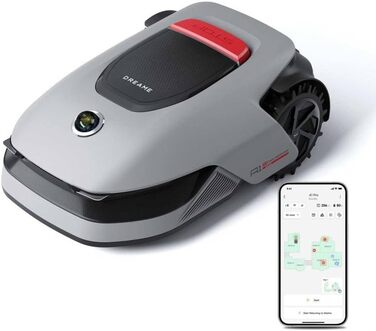 Робот-газонокосар Dreame A1 Pro без дроту, LiDAR 360°, 2000 м², керування через додаток, OmniSense, розумне уникнення перешкод, 66.5x43.7x26.1 см