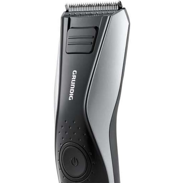Машинка для стрижки волосся і бороди GRUNDIG MC6840, акумуляторна/мережева, LED, чорна/срібляста, довжина зрізу до 30 мм