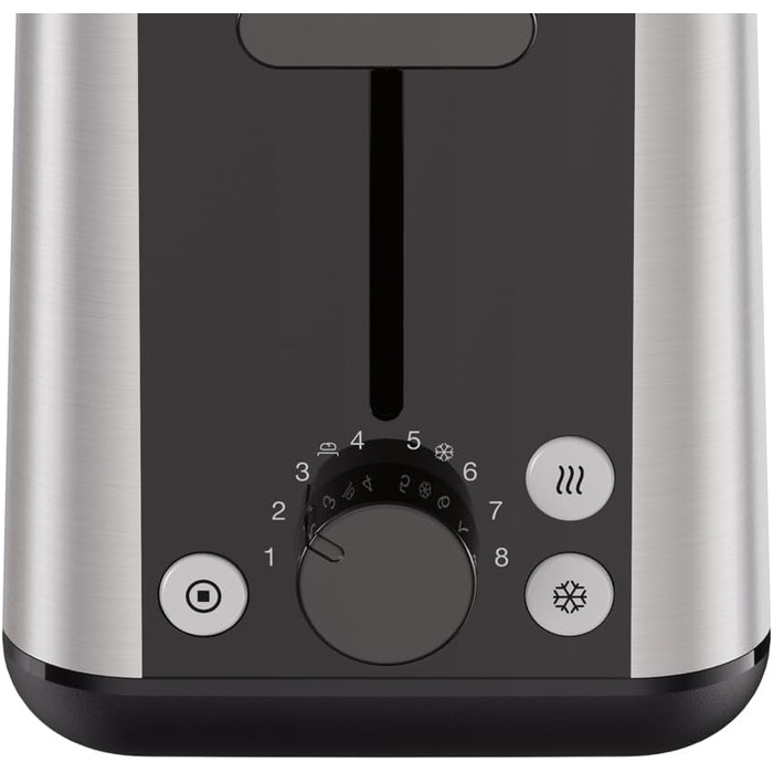 Тостер Braun PurShine HT 1610 BK, 25 см, 8 режимів підсмажування, розморожування, підігрів, решітка для булочок, чорний, 1030 Вт