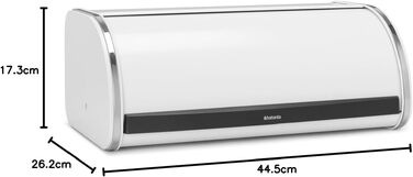 Контейнер для хліба та випічки Brabantia Rollbrotkasten, сталевий, матовий бежевий, великий