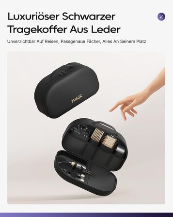 Стайлер для волосся 6 в 1 7MAGIC Airstyler: іонний фен та автоматичний плойка-локони (Obsidian)