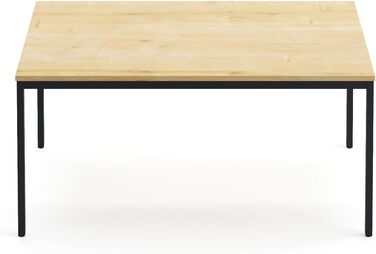 Стіл furni24 160x80x75 см, сталь, дуб, для офісу, кухні, геймінгу, TÜV/GS, легкий монтаж, багатофункціональний, антрацит