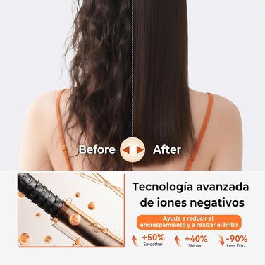 Hairstyler 5 в 1 Coandă-ефект: Фен-щітка, автоматичний локон, об'єм, сушка - перламутрово-білий (350г)