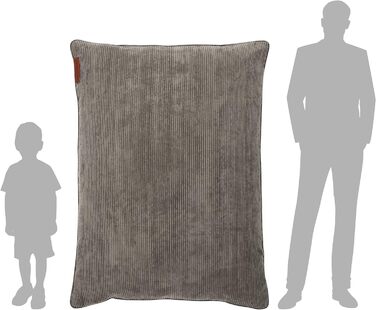 Чохол для крісла-мішка XXL, 140x180 см, корд, оксфорд 600D, антрацит, без наповнювача, м'який, міцний, для приміщень, з внутрішнім мішком, праний