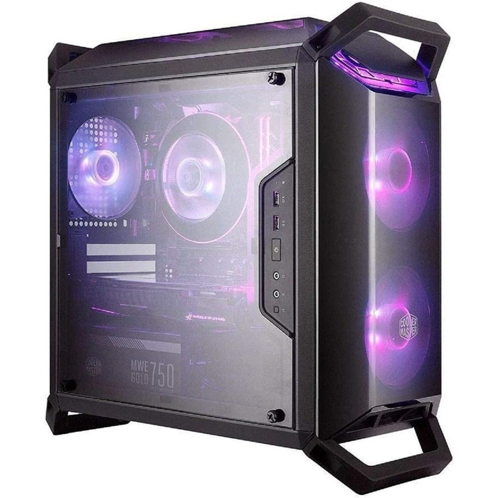 Корпус Cooler Master MasterBox Q300P RGB mATX Mini Tower для ігрового ПК з повною бічною панеллю, акуратним кабель-менеджментом та варіантами охолодження