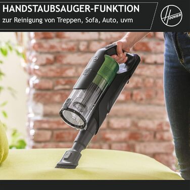 Бездротовий пилосос Hoover HF9 PET для шерсті тварин, 2 акумулятори, до 60 хв роботи, потужний, без мішка, LED-підсвітка, антизакручувальна насадка