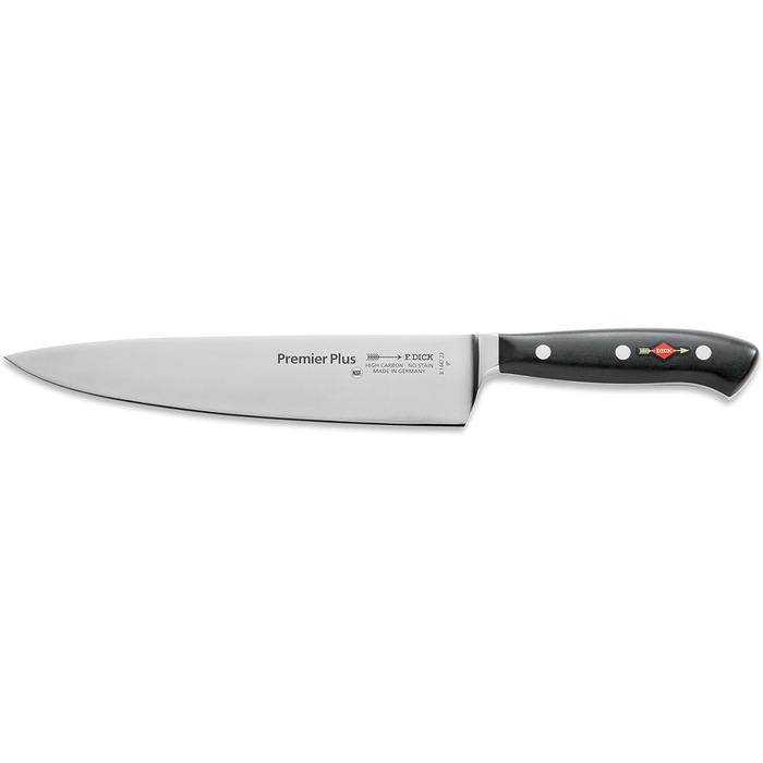 Ніж кухарський F. DICK Premier Plus (23 см), нержавіюча сталь X50CrMoV15, твердість 56 HRC