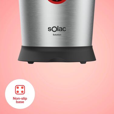 Цитрусовижималка Solac EX6190 600W нержавіюча сталь для всіх цитрусових, 0.65л, знімні деталі