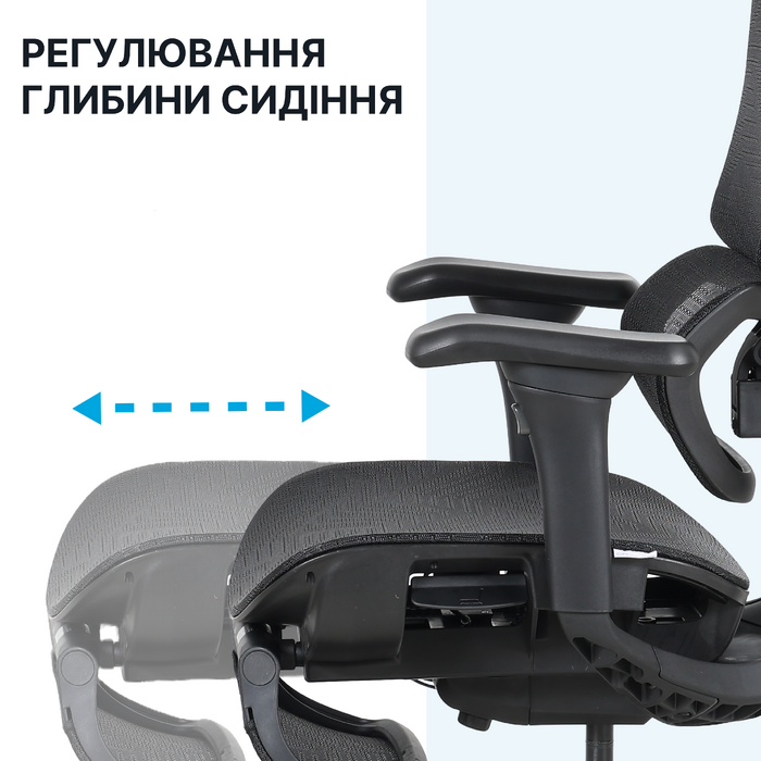 Крісло офісне OfficePro Onix OC975G Gray