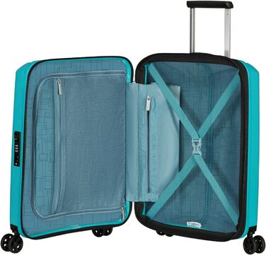 Валіза American Tourister Aerostep на 4 колесах, 55 см, розширювана, бірюзова