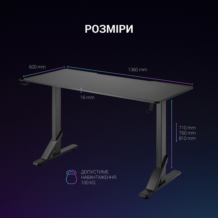 Комп’ютерний стіл GamePro GMD215