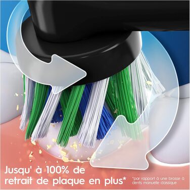 Електрична зубна щітка Oral-B Vitality Pro з 3 режимами чищення та насадкою Protect X Clean, від Braun