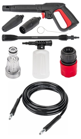 Мийка високого тиску RED TECHNIC 1600 Вт, алюмінієвий насос, 120 бар, 5 м
