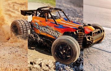 Радіокерована машина Overmax X-Horizon RC Stadium Truck 1:18, 4x4, швидкість до 30 км/год
