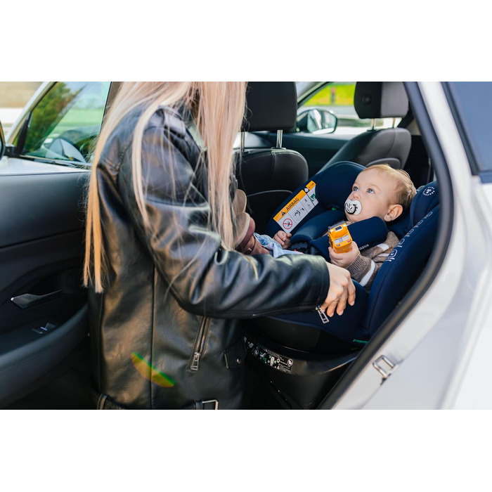 Дитяче автокрісло ENZO-FIX 360° Isofix з ніжкою стабілізації, I-Size, додатковий бічний захист, темно-зелене