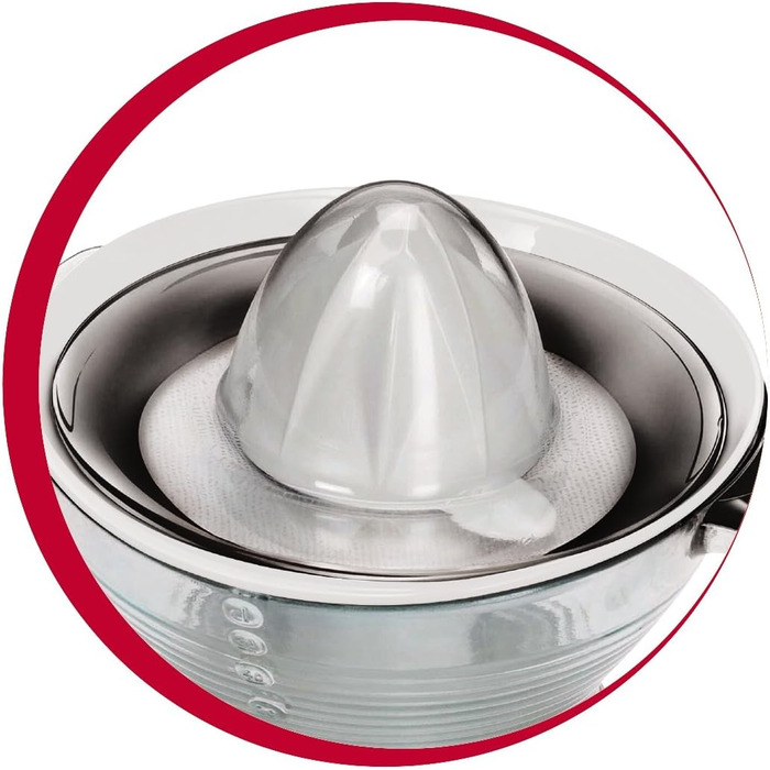 Електричний соковичавник Moulinex PC302B10, 25W, 1 л, білий/сірий